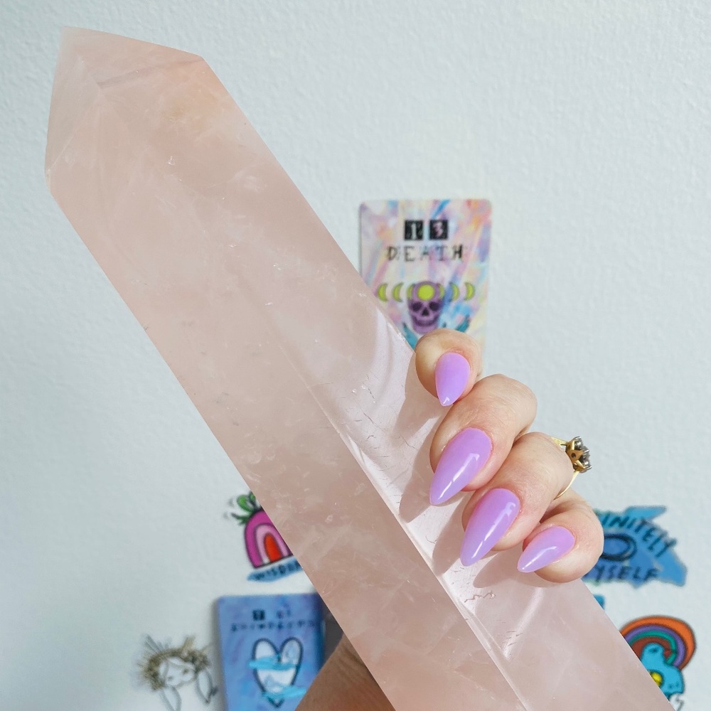 CHUNKY XL LARGE Rose Quartz Crystal Tower! Heart Chakra Crystal. Bringer of love